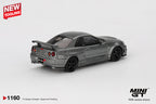 Mini GT Nissan Skyline GT-R Dark Metal Gray (NISMO BNR34 CRS Version) #1160 (BOX)