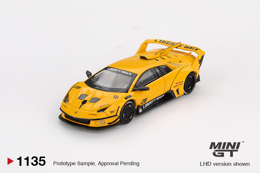 Mini GT Lamborghini LB-Silhouette WORKS MURCIELAGO GT Evo Yellow #1135