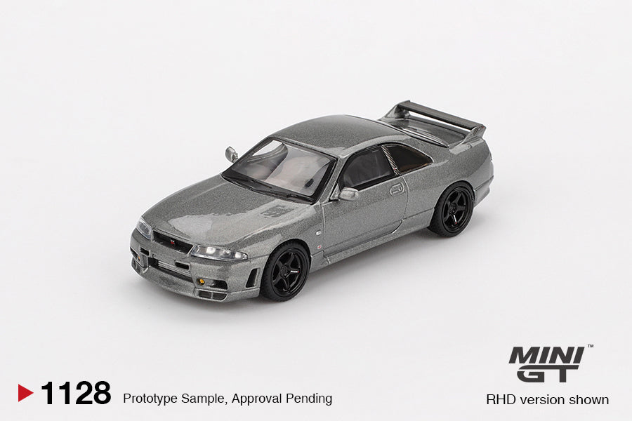Mini GT NISSAN Skyline GT-R Dark Metal Gray (NISMO BCNR33 CRS Version) #1128 (BOX)