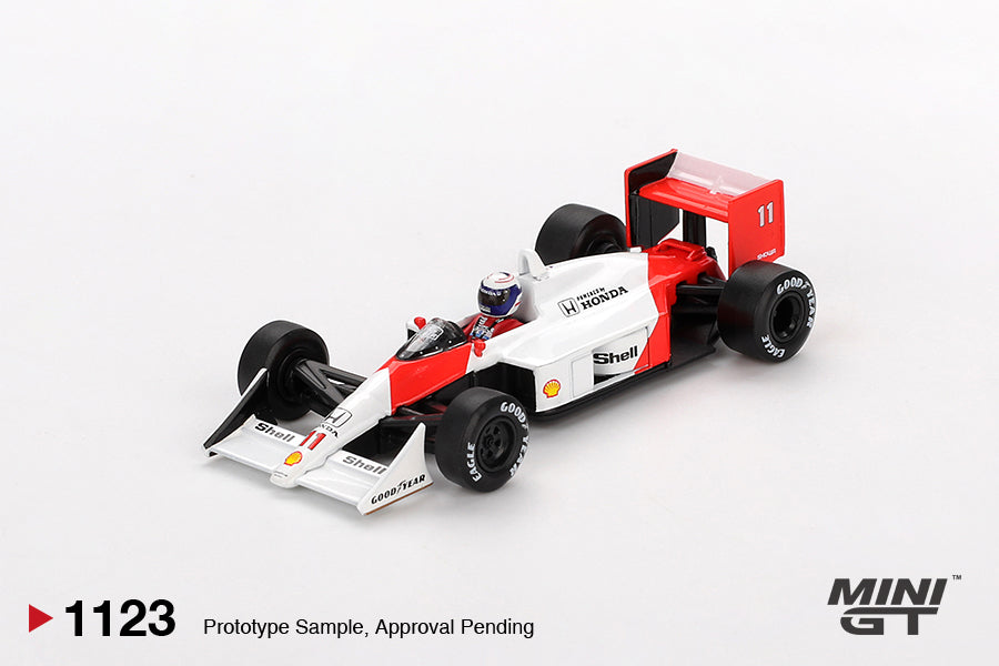 Mini GT McLaren MP4/4 #11 Alain Prost 1988 Japanese Grand Prix 2nd Place #1123
