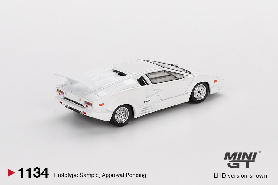 Mini GT Lamborghini Countach 25th Anniversary White #1134