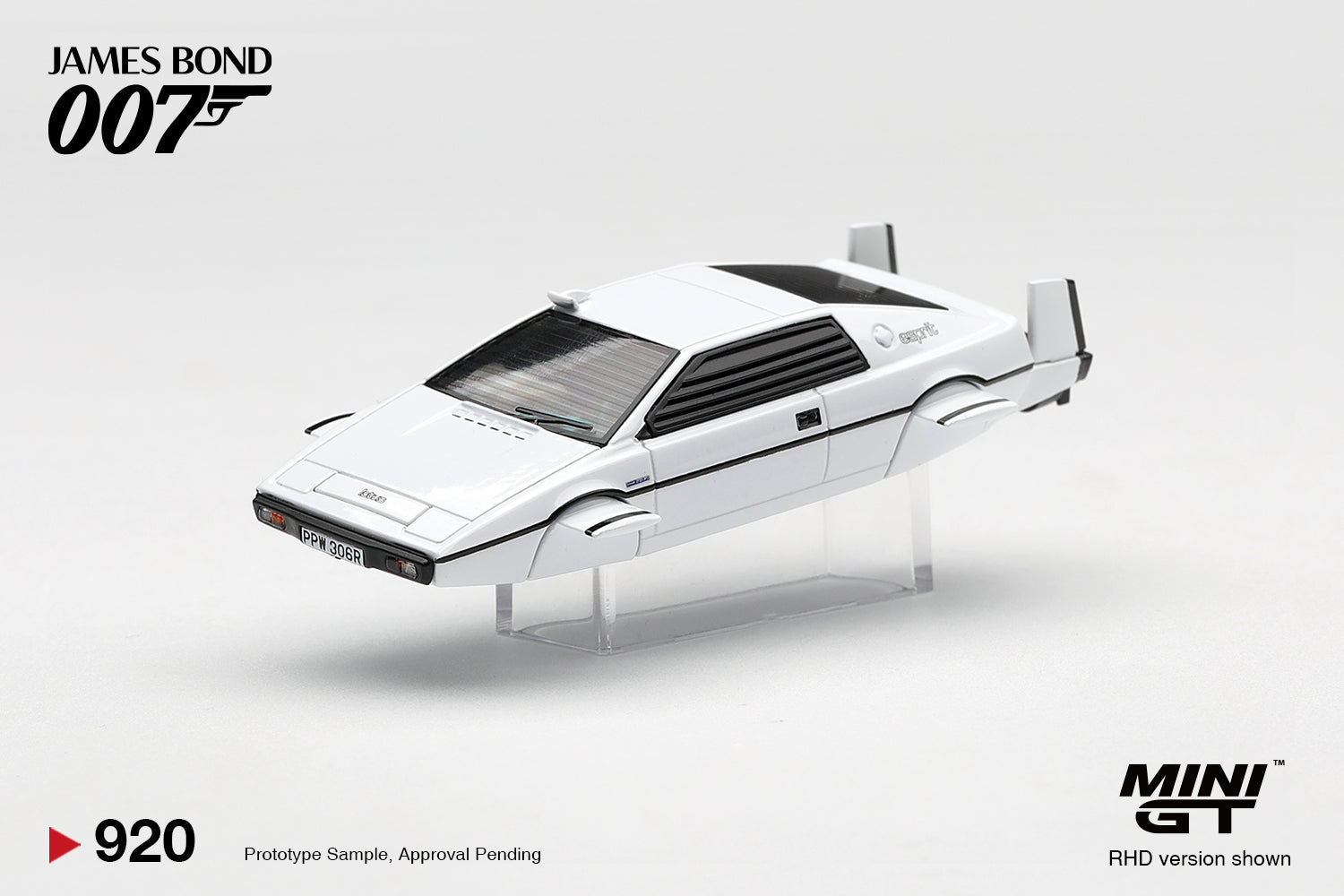(Pre-Order) Mini GT LOTUS ESPRIT S1 “THE SPY WHO LOVED ME” SUBMARINE #920