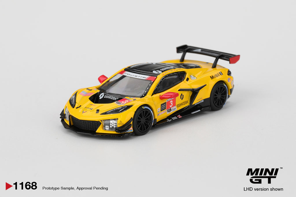 Mini GT Chevrolet Corvette Z06 GT3.R #3 Corvette Racing by Pratt Miller Motorsports 2025 IMSA Daytona 24 Hrs #1168 (BOX)
