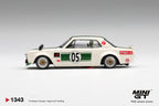 (Pre-Order) Mini GT NISSAN SKYLINE LBWORKS HAKOSUKA WHITE  GREEN #1343 (BOX)