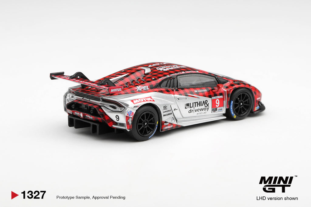 (Pre-Order) Mini GT Lamborghini Huracan GT3 EVO2 #9 Pfaff Motorsports 2025 IMSA WeatherTech GTD Pro #1327 (BLISTER)