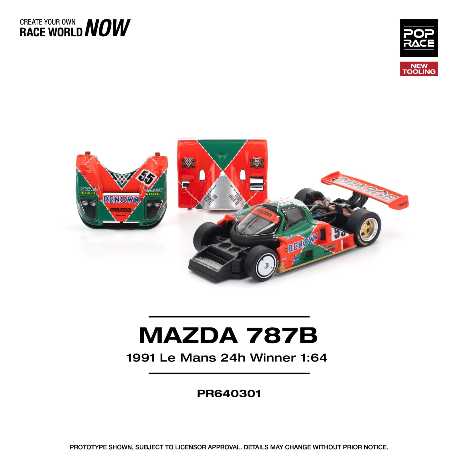Pop Race MAZDA 787B 1991 LE MANS 24H WINNER #PR640301