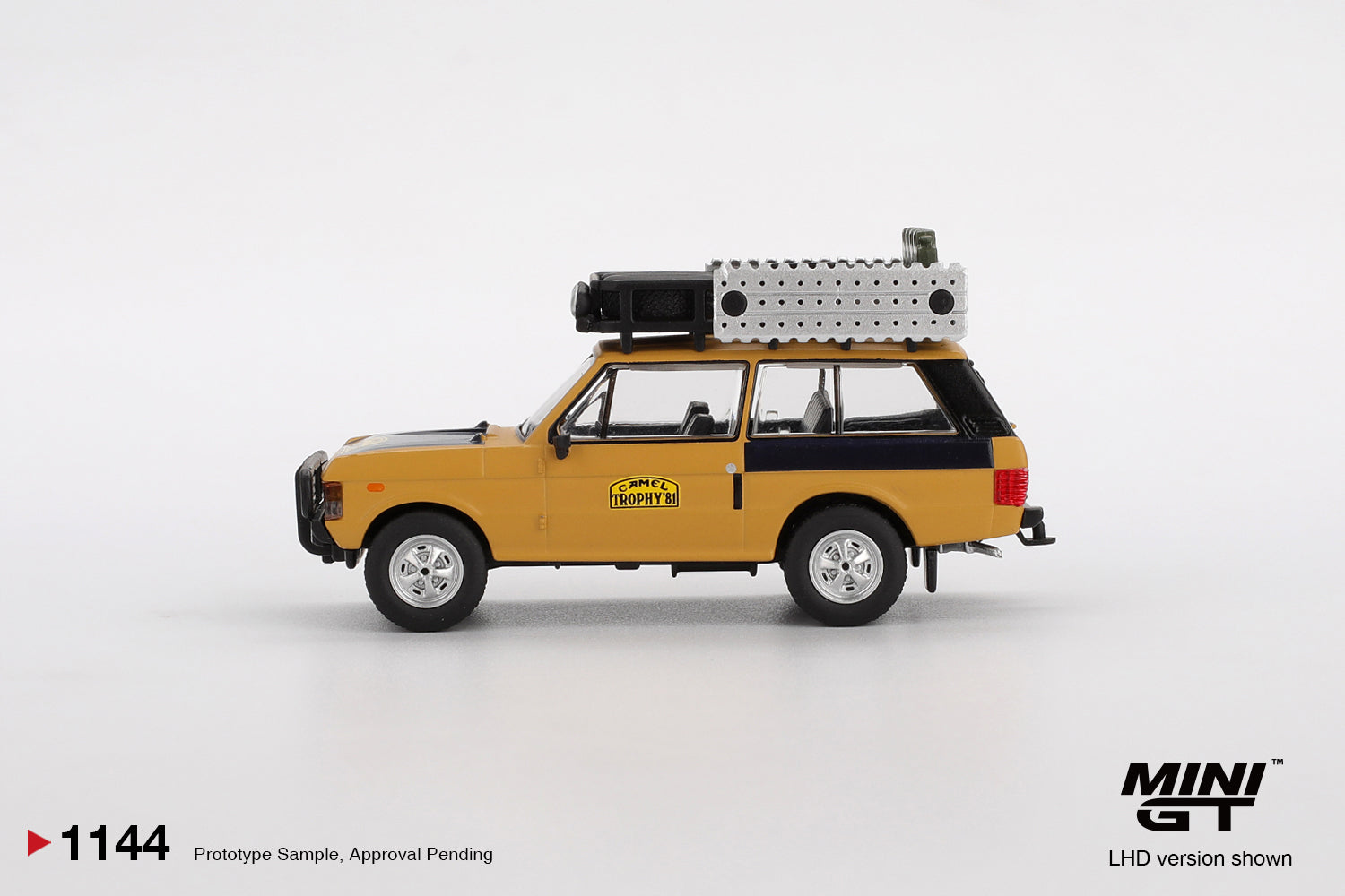 Mini GT Range Rover 1981 Camel Trophy Sumatra C.Swoboda & K.Mentel Winner #1144