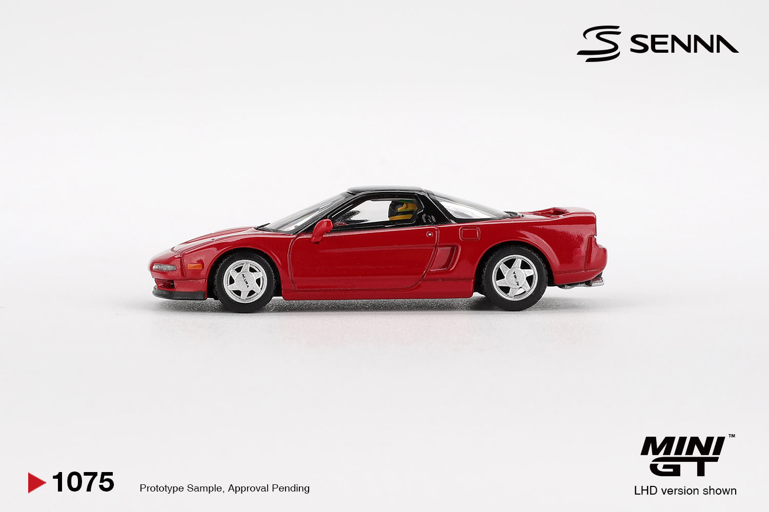 Mini GT Honda NS-X Prototype Midship Sports 1989 Ayrton Senna w/ Figure #1075 (BOX)