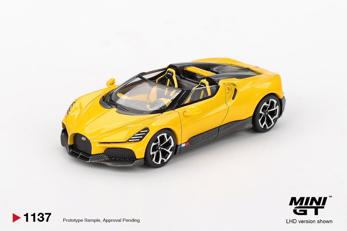 Mini GT Bugatti W16 Mistral Yellow #1137