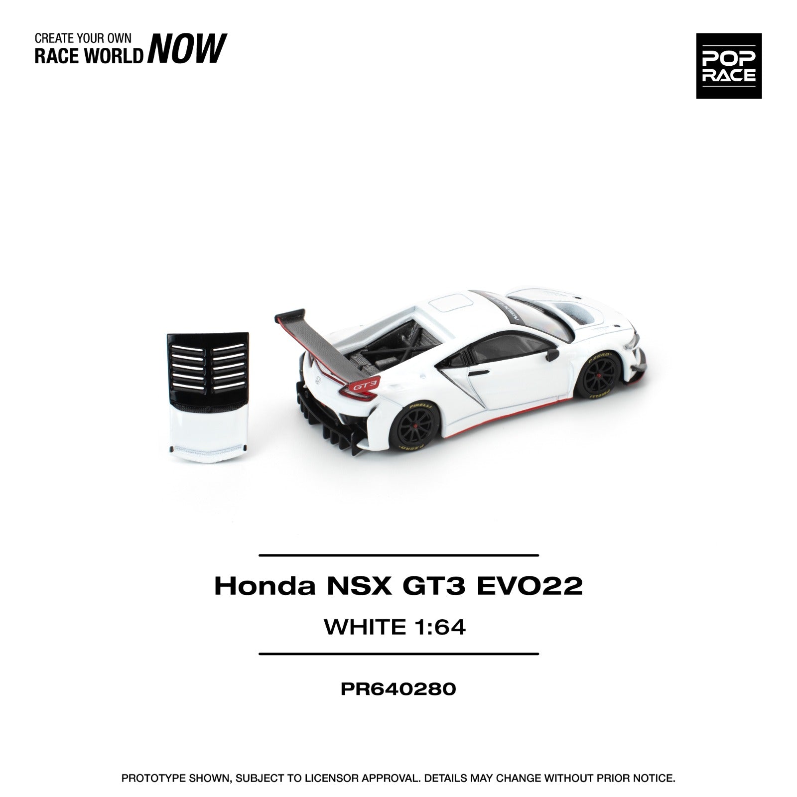 Pop Race HONDA NSX GT3 EVO22  #PR640280