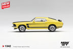 (Pre-Order) Mini GT FORD MUSTANG BOSS 302 1969 BRIGHT YELLOW #1342 (BOX)