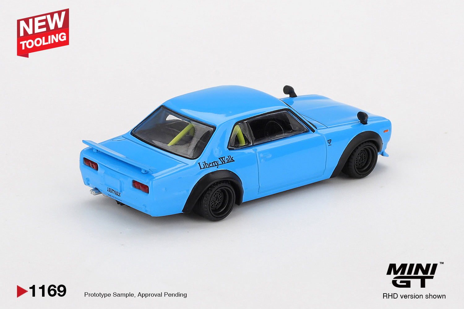 Mini GT NISSAN LB WORKS HAKOSUKA BABY BLUE  #1169 (BOX)