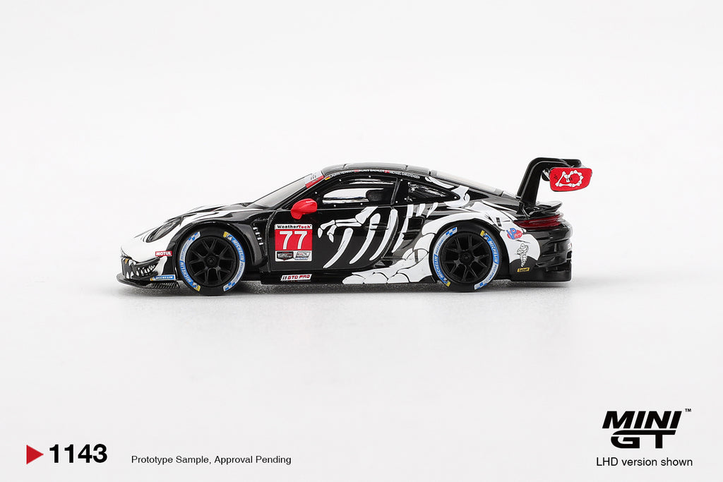 Mini GT Porsche 911 GT3 R #77 AO Racing 2025 IMSA Petit Le Mans #1143 (BOX)