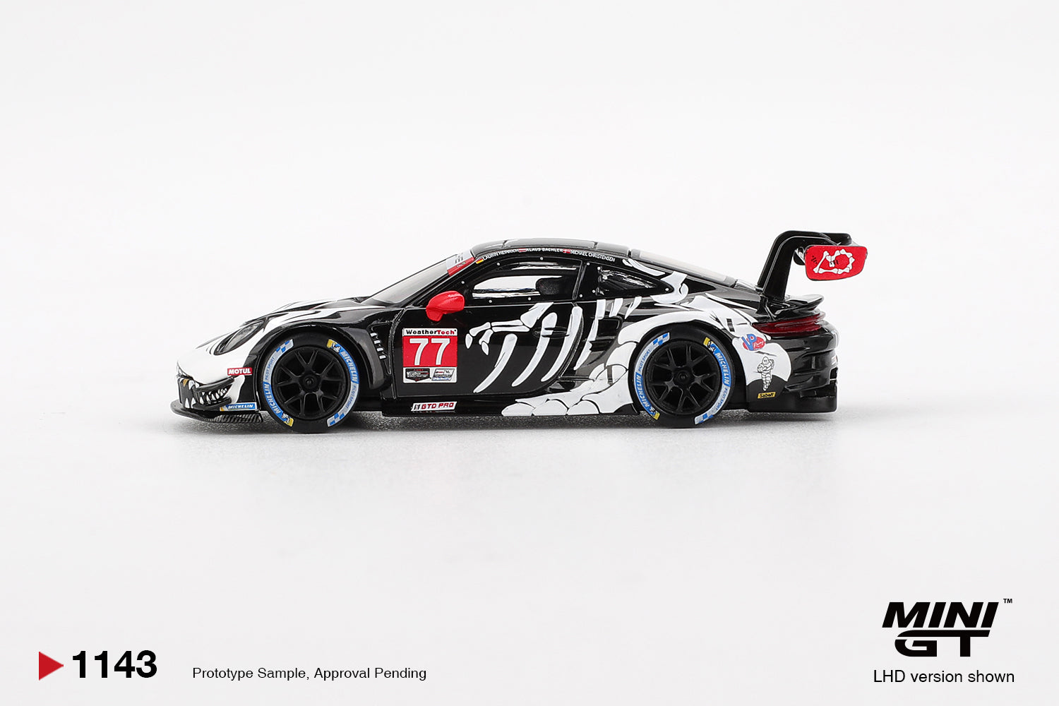 Mini GT Porsche 911 GT3 R #77 AO Racing 2025 IMSA Petit Le Mans #1143 (BOX)