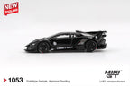 Mini GT Lamborghini LB-Silhouette WORKS MURCIELAGO GT Evo Black #1053
