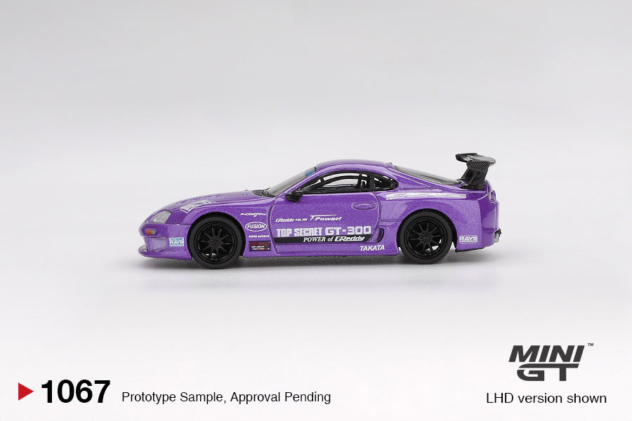 Mini GT Toyota Supra (A80) Top Secret GT-300 Top Secret Purple #1067