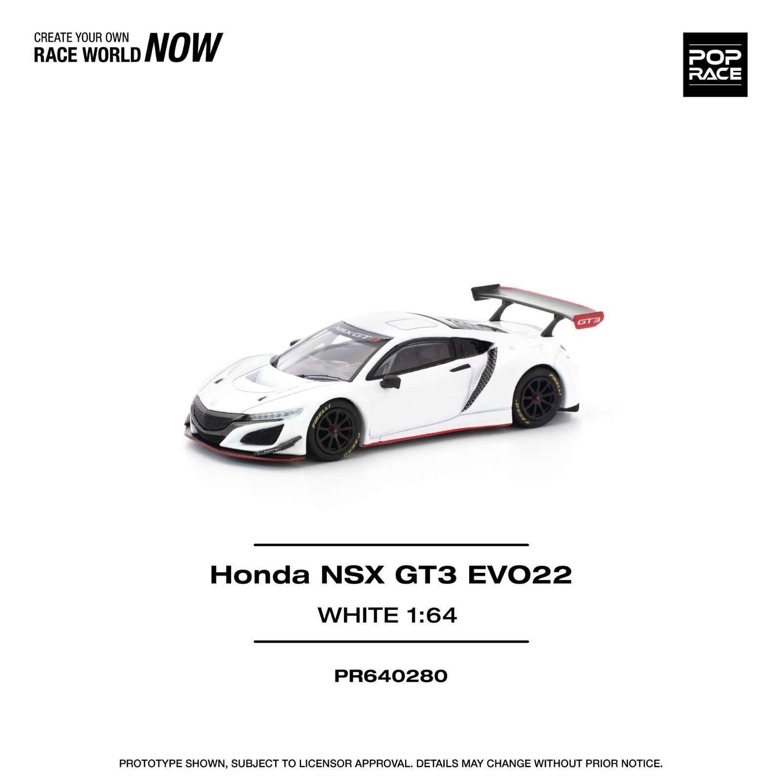 Pop Race HONDA NSX GT3 EVO22  #PR640280