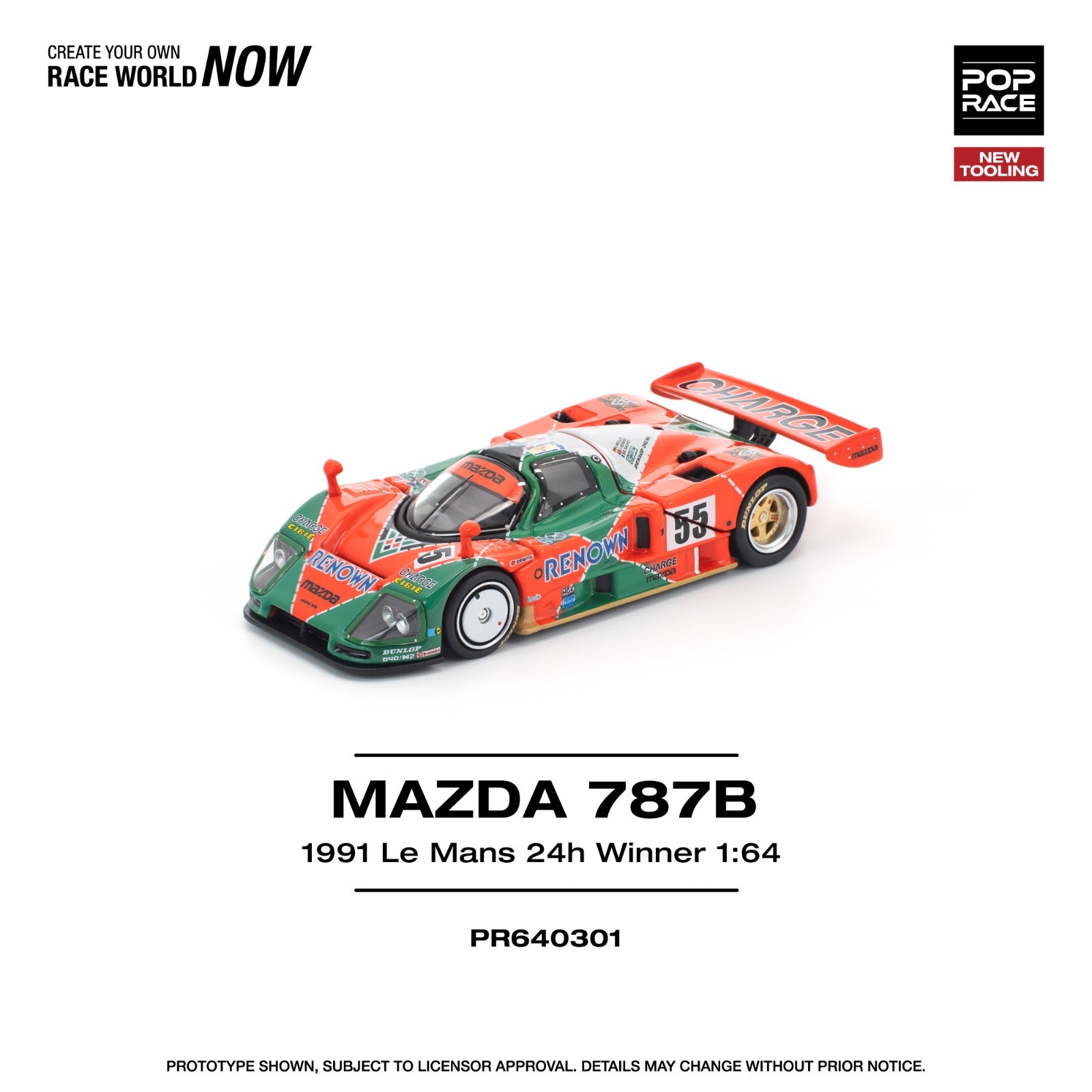 Pop Race MAZDA 787B 1991 LE MANS 24H WINNER #PR640301