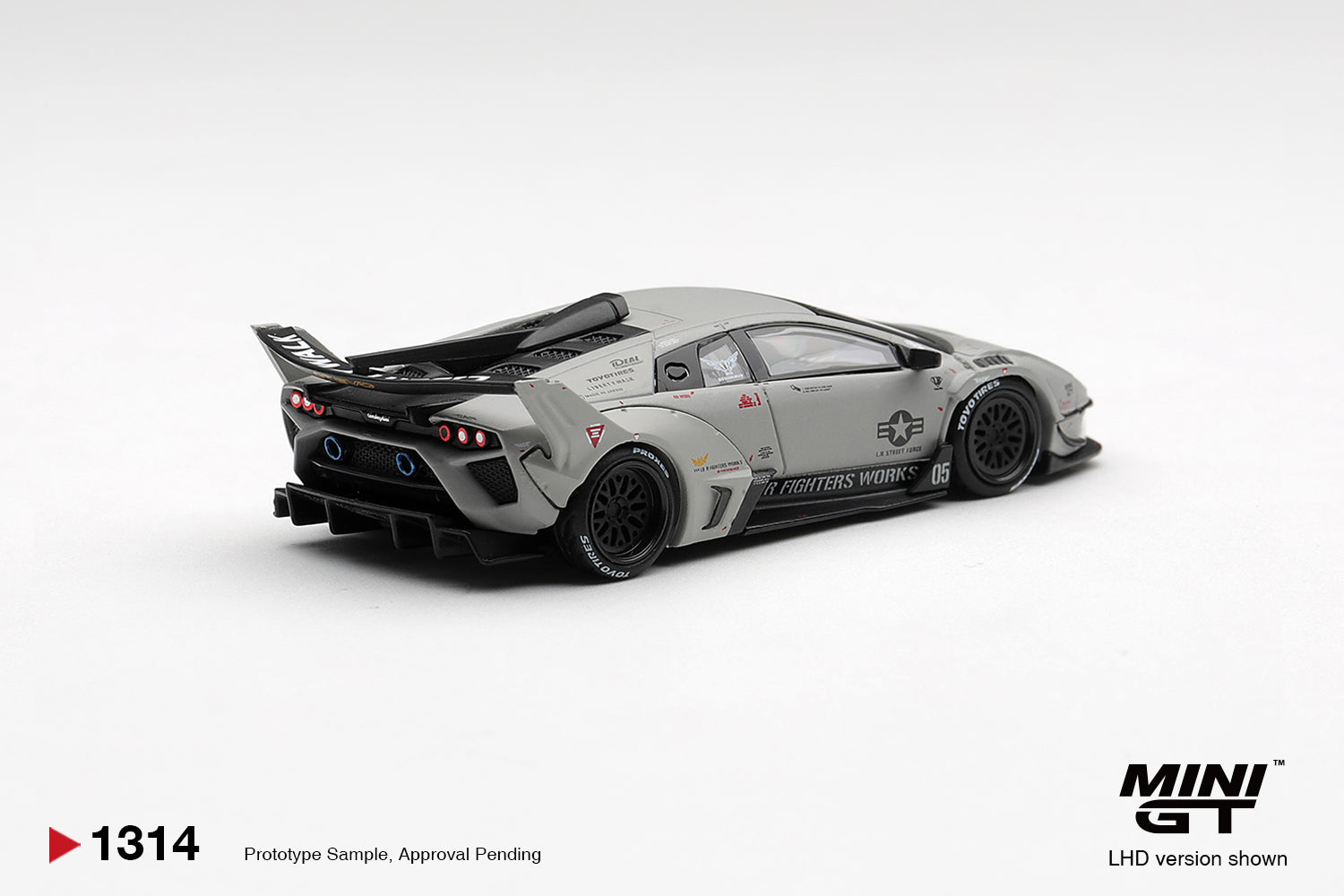 (Pre-Order) Mini GT LAMBORGHINI LB-SILHOUETTE WORKS MURCIELAGO GT EVO FIGHTER #1314 (BOX)