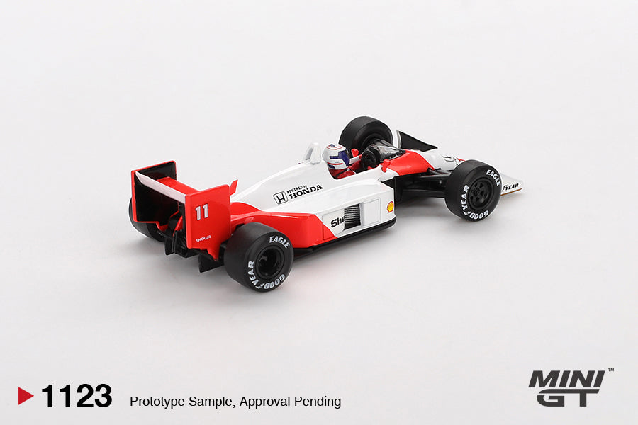 Mini GT McLaren MP4/4 #11 Alain Prost 1988 Japanese Grand Prix 2nd Place #1123