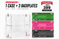 Notatoy NOTATOY Acrylic Display Case for Mini GT (1 Piece) + AO Racing Theme Backplate Bundle (3 Designs)