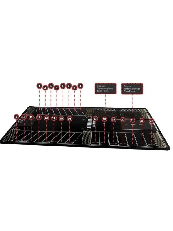 1/64 Diorama Parking mat [car meet edition] | notatoy