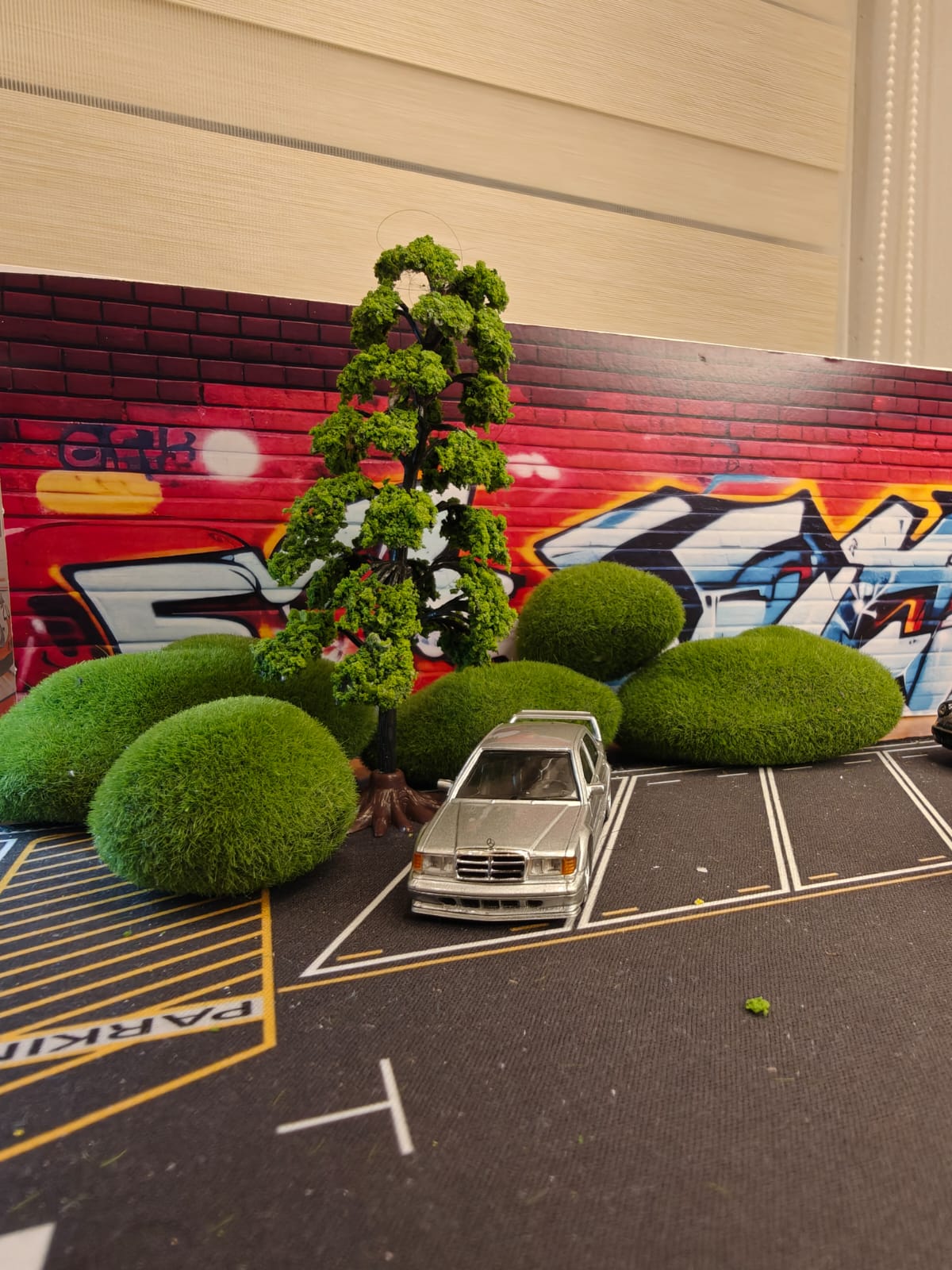 Miniature Decorative Grass Stone Green - one pack