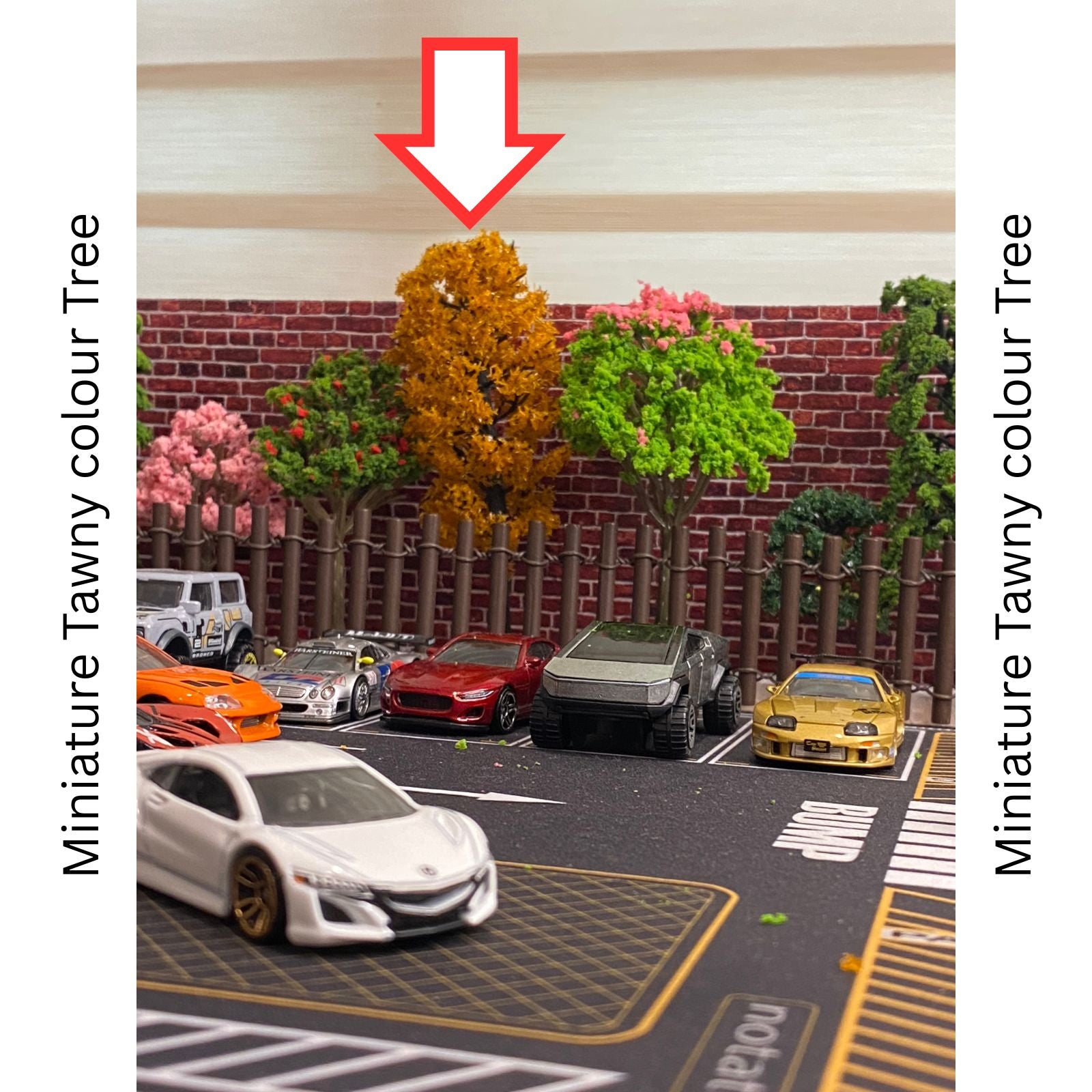 Miniature Tawny colour Tree 1pc